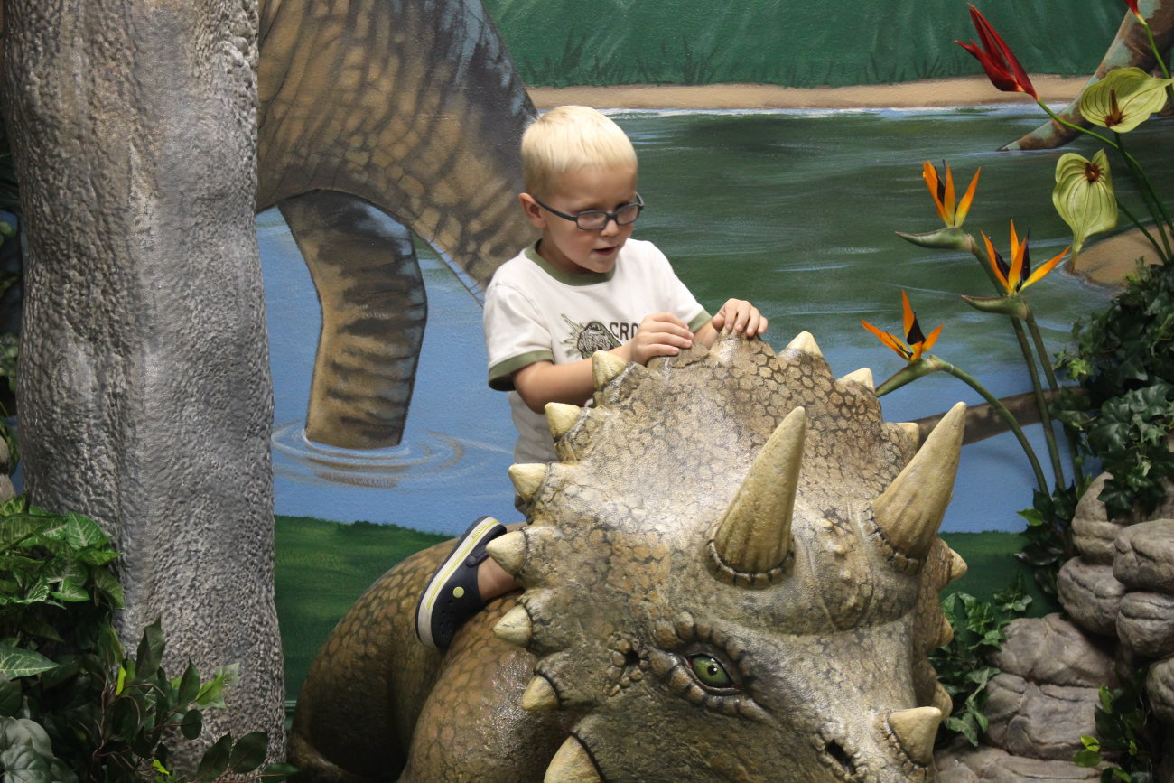 In the new dinosaur room of the St. George Children's Museum, St. George, Utah, Sept. 5, 2016 | Photo by Mori Kessler, St. George News