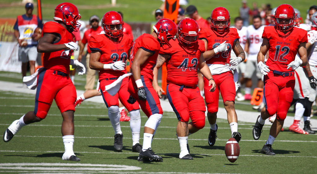 Dixie State University vs. Western State Colorado University, Football , St. George, Utah, Oct. 1, 2016, | Photo by Robert Hoppie, ASPpix.com, St. George News