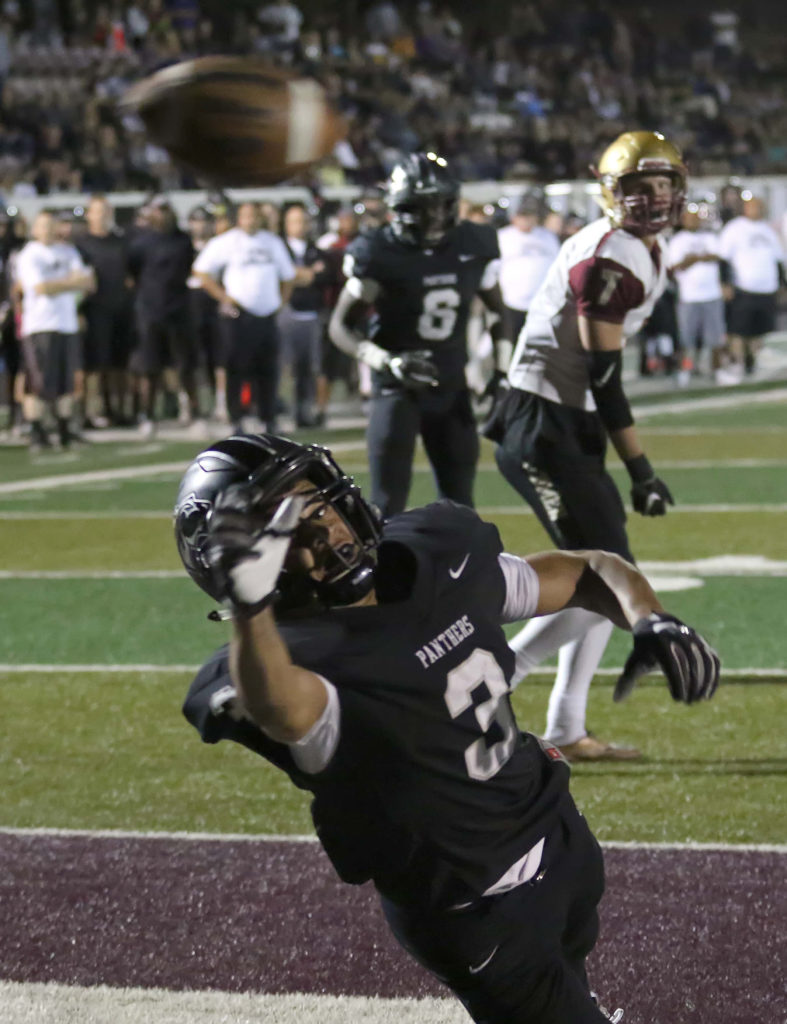 Pine View's Michael Moten (3), Pine View vs. Cedar, Football, St. George, Utah, Oct. 21, 2016, | Photo by Kevin Luthy, St. George News