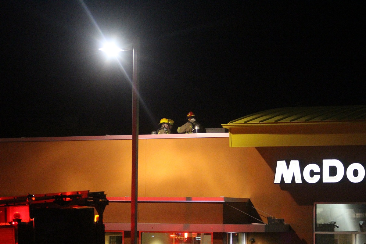 Firefighters found the overheated air conditioning system that was responsible for filling the McDonald's restaurant with smoke, St. George, Utah, Oct. 1, 2016 | Photo by Cody Blowers, St. George News