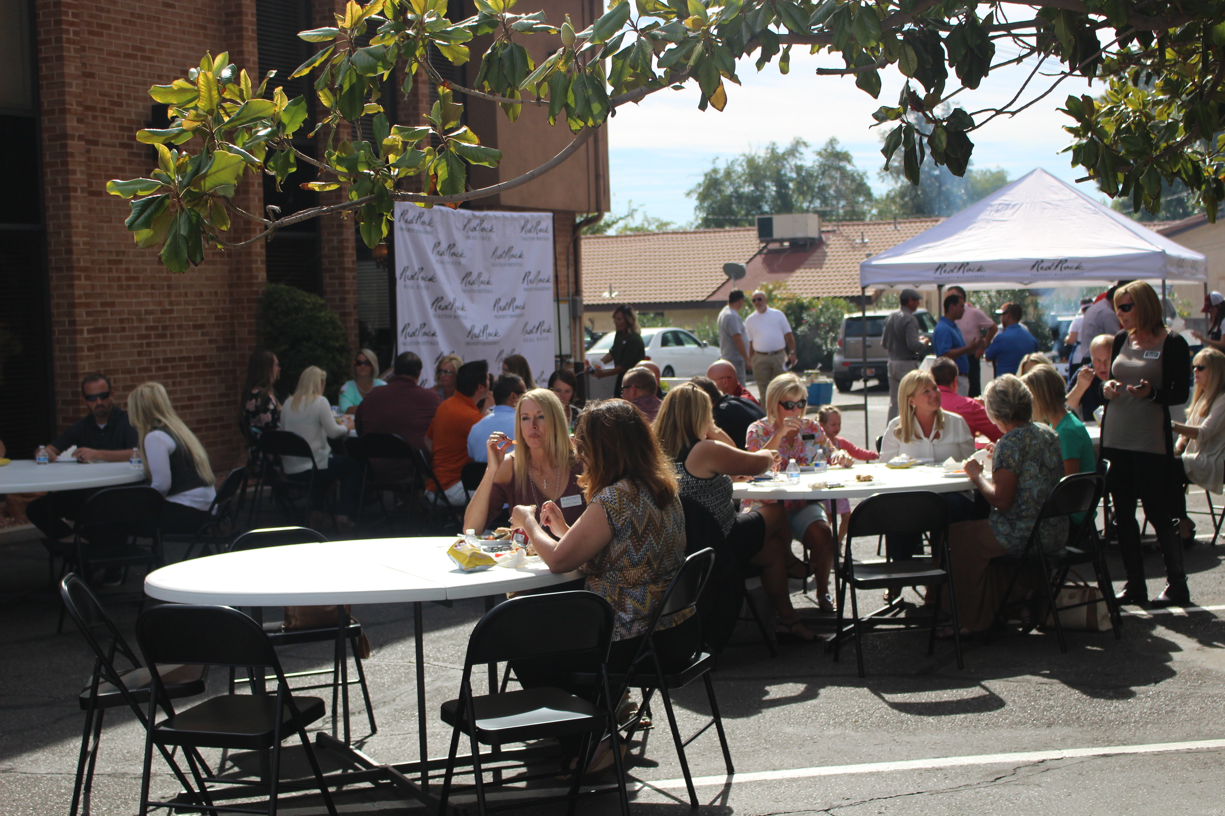 At the Red Rock Real Estate office on 100 South during the celebration of the merger with Paragon Real Estate, St. George, Utah, Oct. 12, 2016 | Photo by Mori Kessler. St. George News