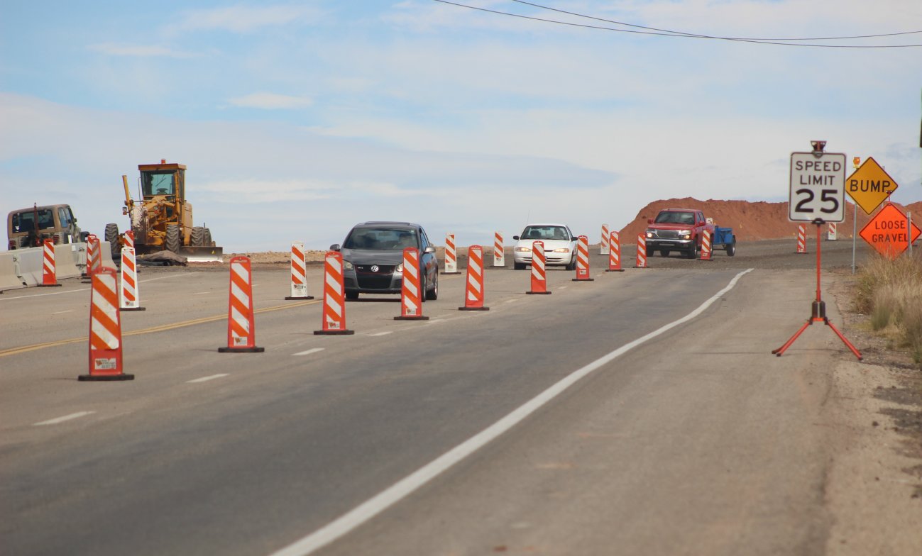 Telegraph Street between Washington and Highland parkways reopened after a month-long closure caused by a 6-inch drop in the roadway connecting to a slow-moving slide. Repair work on Telegraph Street is expceted to conclude in early 2017, Washington City, Utah, 2016 | Photo by Mori Kessler, St. George News