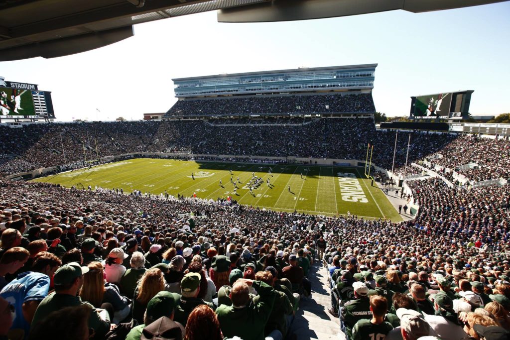 BYU at Michigan State, East Lansing, Mich., Oct. 8, 2016 | Photo by BYU Photo