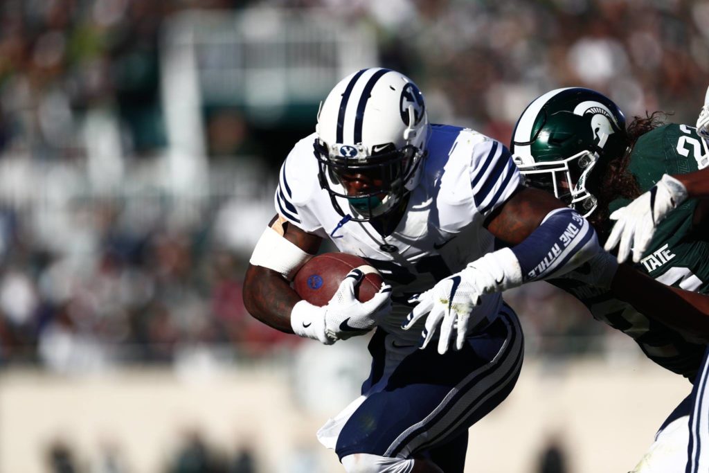 Jamaal Williams, BYU at Michigan State, East Lansing, Mich., Oct. 8, 2016 | Photo by BYU Photo