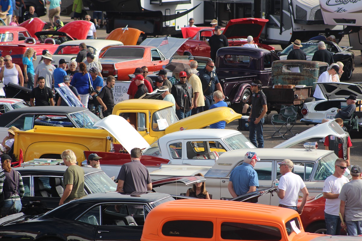 Hundreds of people attend the First Responders Appreciation Car Show and carnival showcasing 130 classic cars at 150 S. 1160 East in St. George Saturday, Oct. 29, 2016 | Photo by Cody Blowers, St. George News