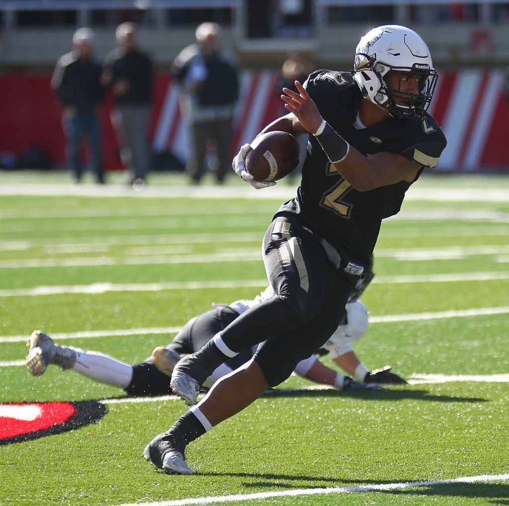 Desert Hills' Nephi Sewell (2), Desert Hills vs. Pine View, 3AA State Championship, Football, Salt Lake City, Utah, Nov. 18, 2016, | Photo by Robert Hoppie, ASPpix.com, St. George News