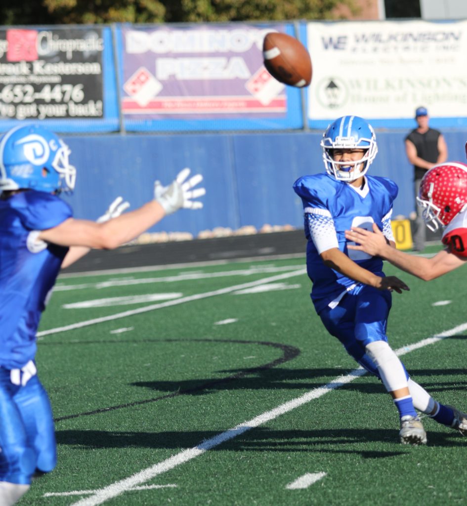 Dixie's Nate Mahi (3), Dixie vs Bear River, Football, St. George, Utah, Nov. 04, 2016, | Photo by Kevin Luthy, St. George News