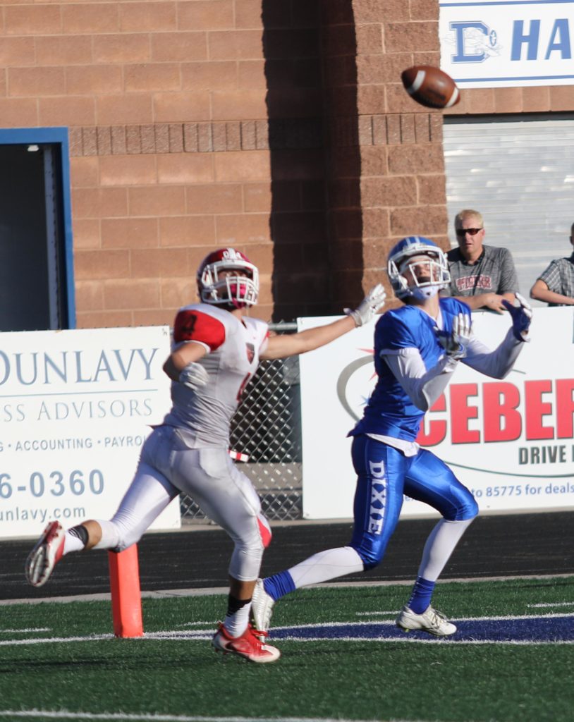 Dixie's Josh Topham (2), Dixie vs Bear River, Football, St. George, Utah, Nov. 04, 2016, | Photo by Kevin Luthy, St. George News