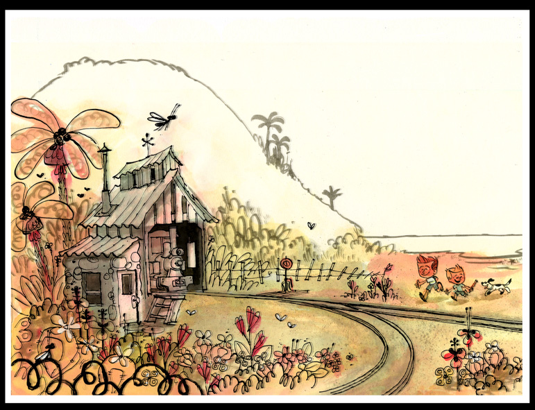 Art work by Pixar animator Dan Holland, photo undated | Image courtesy of Southern Utah University of Visual and Performing Arts, St. George News