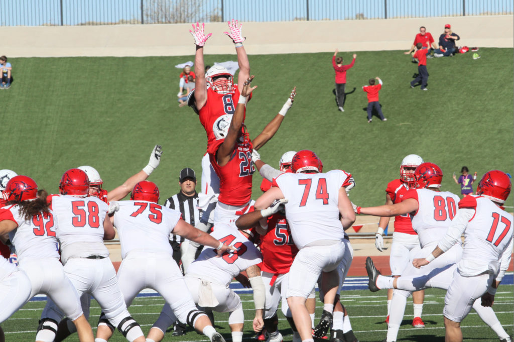 Jose Reyes tries a field goal, Dixie State at CSU Pueblo, Pueblo, Colo., Nov. 5, 2016 | Photo courtesy CSU-Pueblo Athletics