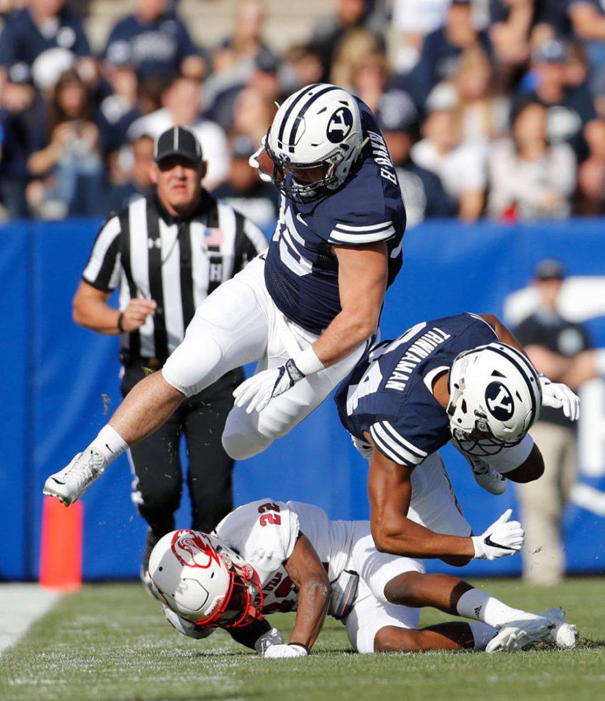 Brayden El-bakri (35), SUU at BYU, college football, Provo, Utah, Nov. 12, 2016 | Photo by BYU Photo