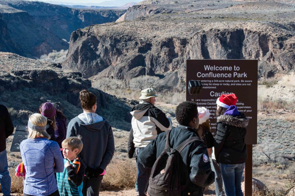 As part of the "Winter Fest," the Mayor's Walk takes attendees to the confluence of the Virgin and LaVerkin rivers, LaVerkin, Utah, Dec. 3, 2016 | Photo by and courtesy of Jim Lillywhite, St. George News