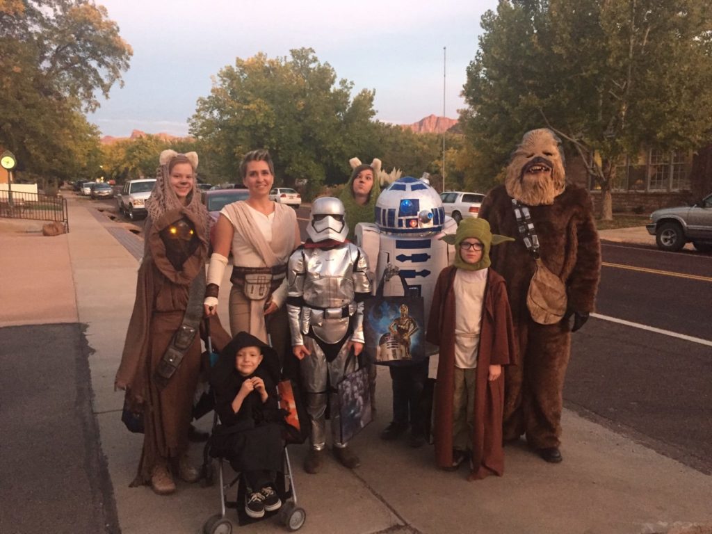 The Campbell family dresses up as "Star Wars" characters for Halloween, location not specified, circa October, 2016 | Photo courtesy of the Campbell family, St. George News