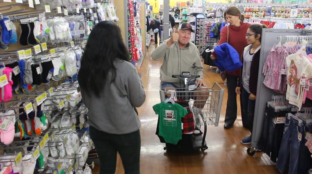 Residents of the Southern Utah Veterans Home join Washington County students at the Bloomington Wal-Mart to "Shop With a Veteran" for children in need, St. George, Utah, Dec. 5, 2016 | Photo by Mike Cole, St. George News