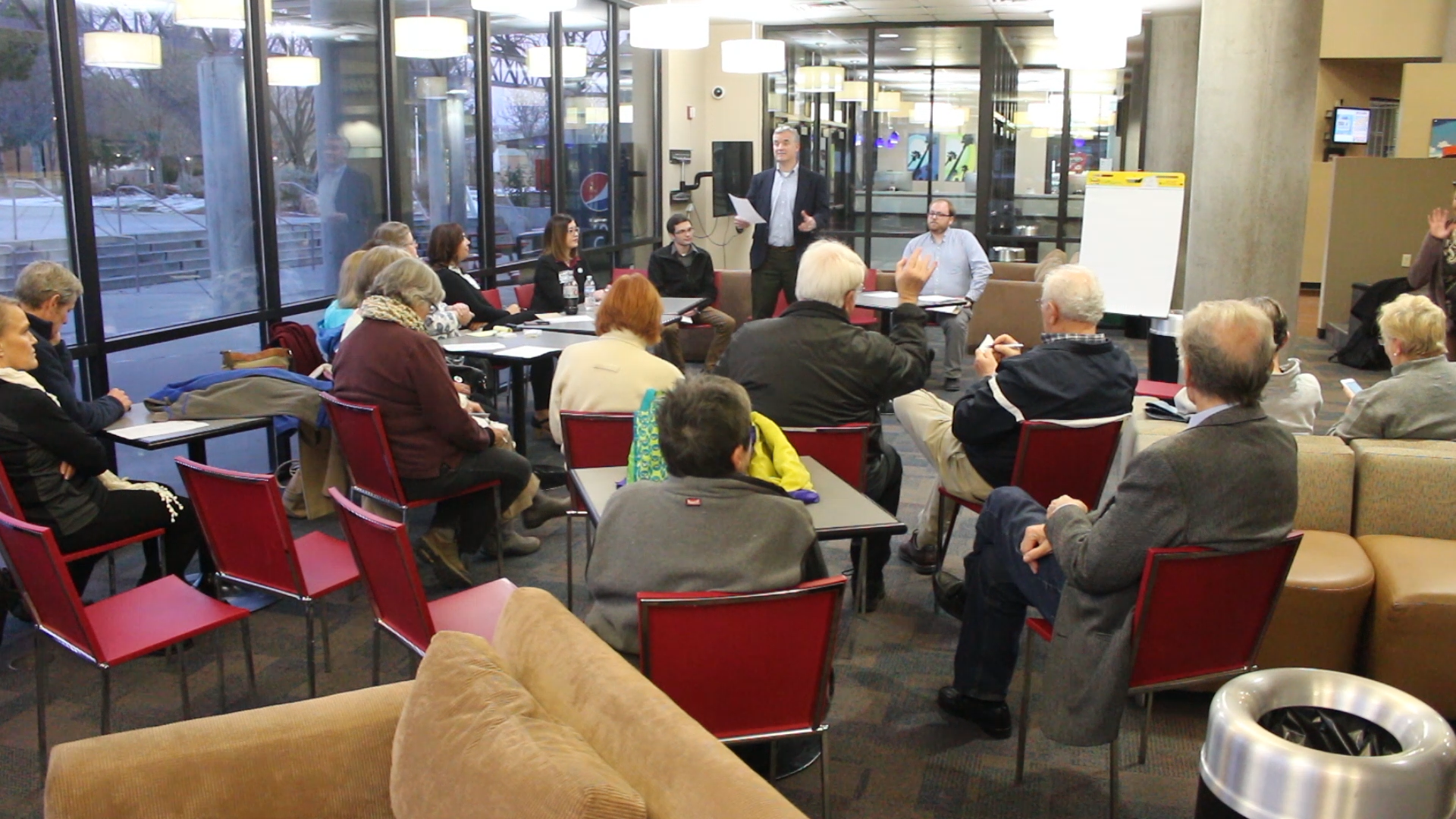 Area Democrats gather at the Gardner Center on the Dixie State University campus to meet with Peter Corroon, chair of the Utah Democratic Party, and discuss how the state party can refocus its efforts and outreach in the coming year and beyond, St. George Utah, Jan. 6, 2017 | Photo by Mike Cole, St. George News