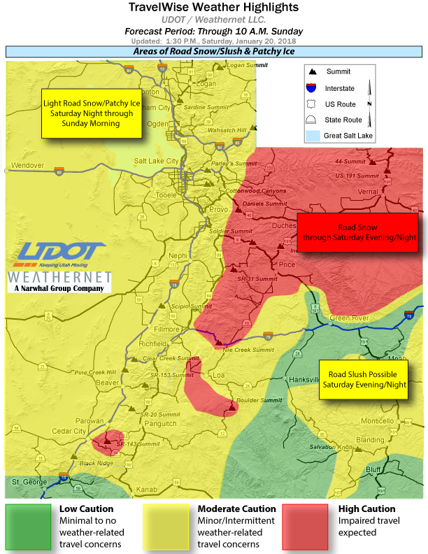 Advisory warns of continued heavy snowfall on Utah roadways Cedar