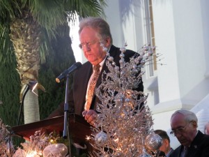 Dr. Craig Booth 2012 Lighting of the LDS Temple annual Christmas ceremony, St. George, Utah
