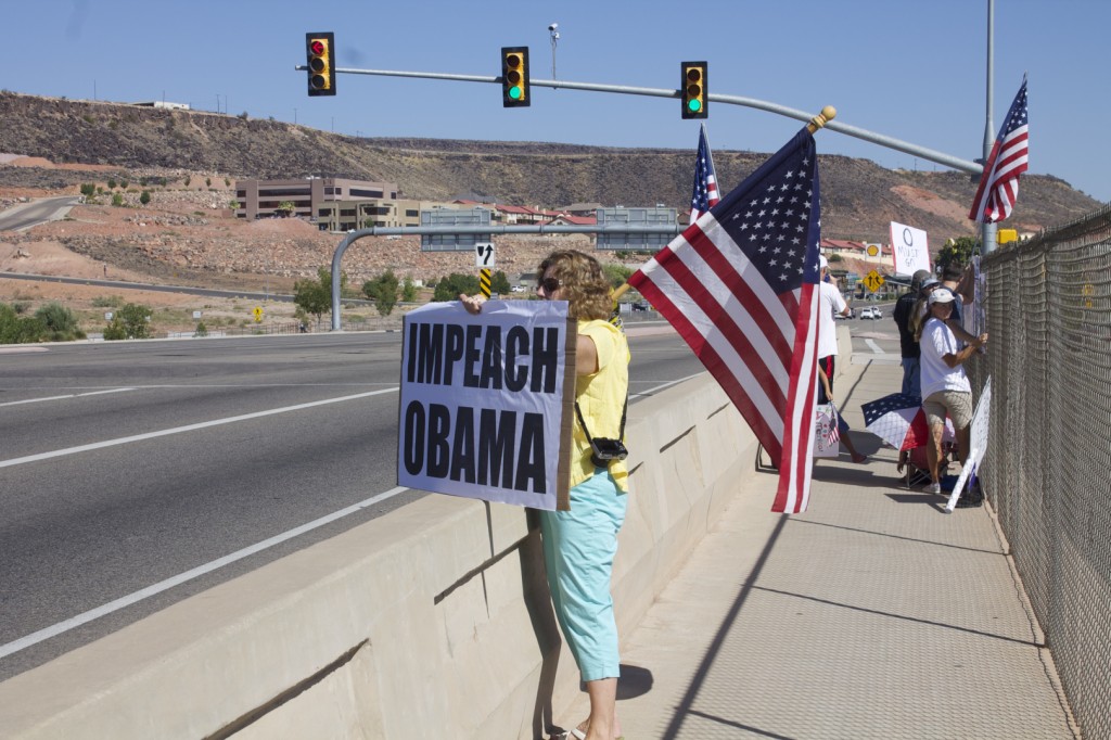 Overpasses for Obama's Impeachment St. George Utah