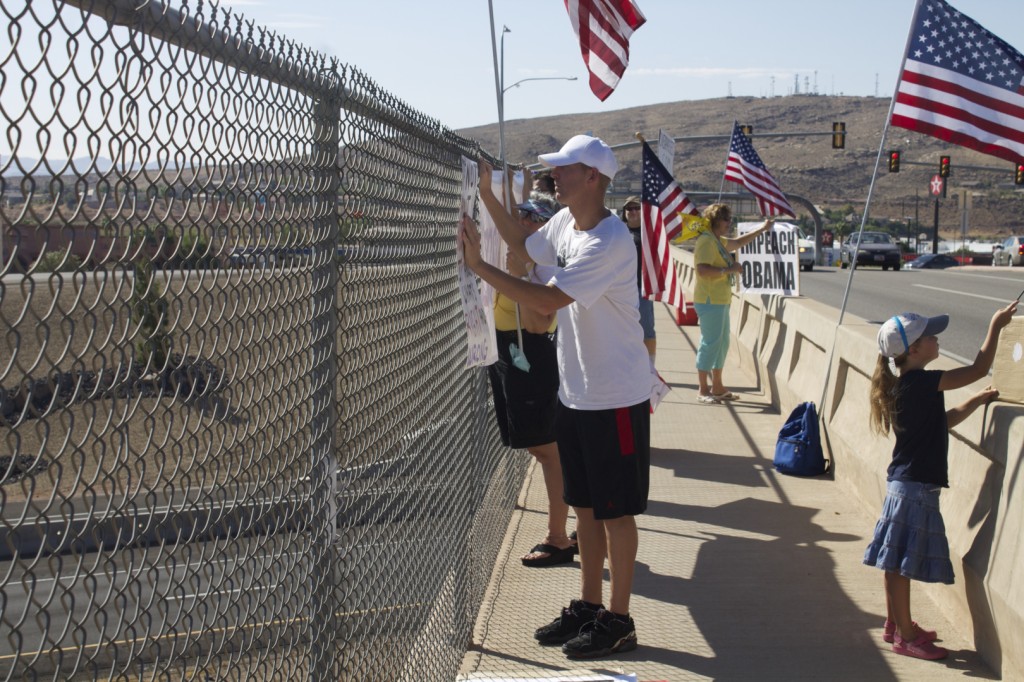 Overpasses for Obama's Impeachment St. George Utah