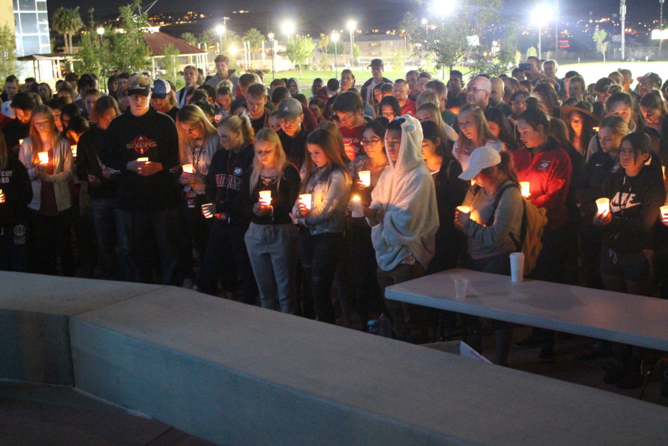 Dixie State students unite in reverent vigil following Las