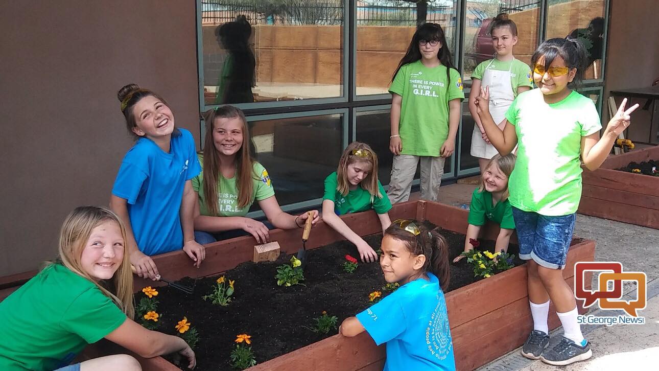 Girl Scouts help Santa Clara Library build a garden; come 