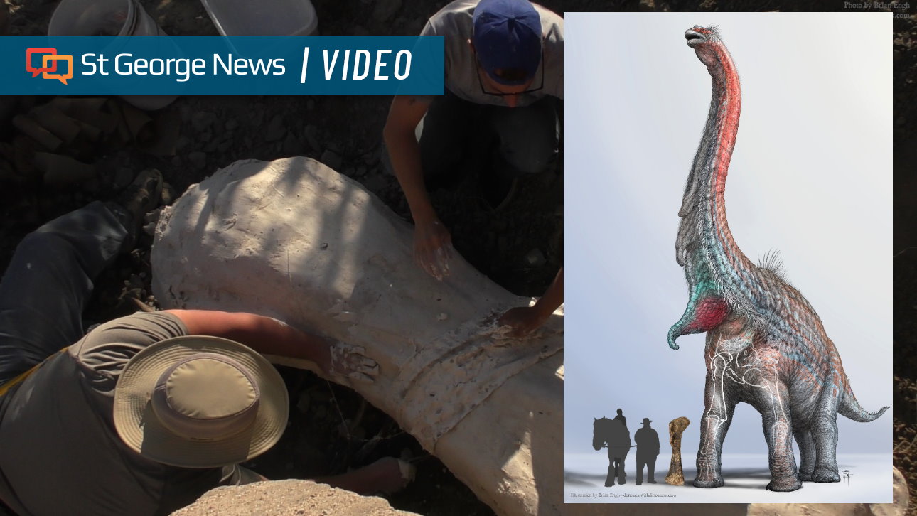 Bone of rare long-necked dinosaur found in Southern Utah desert photo image