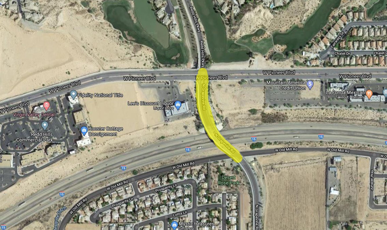Grapevine Road Over I 15 In Mesquite To Be Reduced To Single Lane Travel St George News
