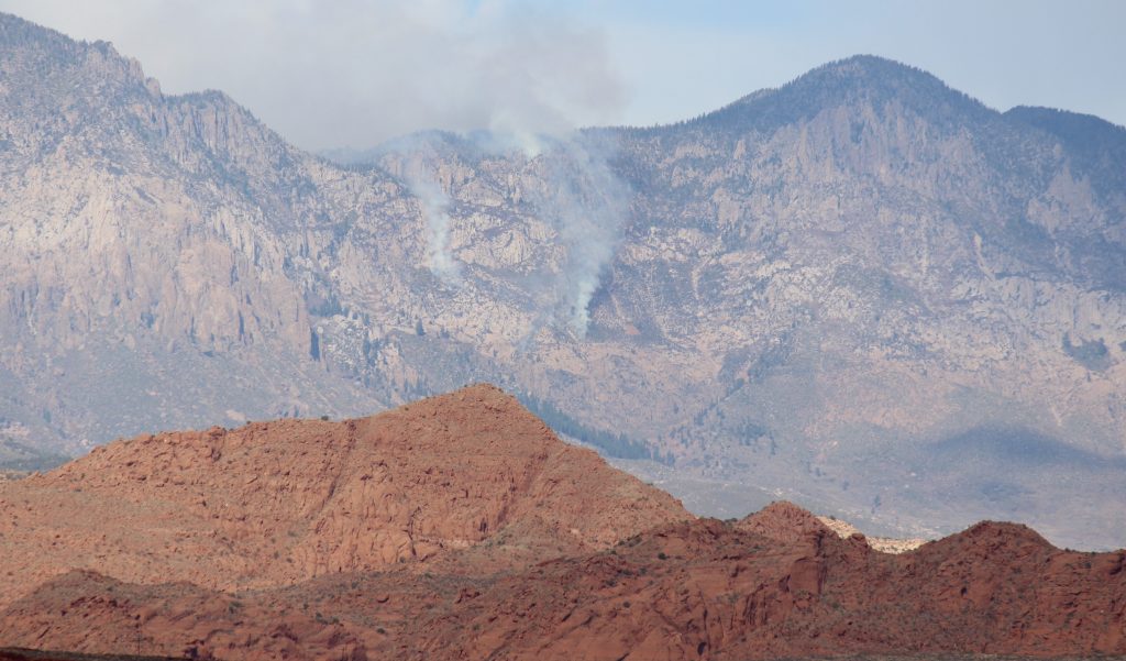 UPDATED: Fire on Pine Valley Mountain grows to 100 acres ...