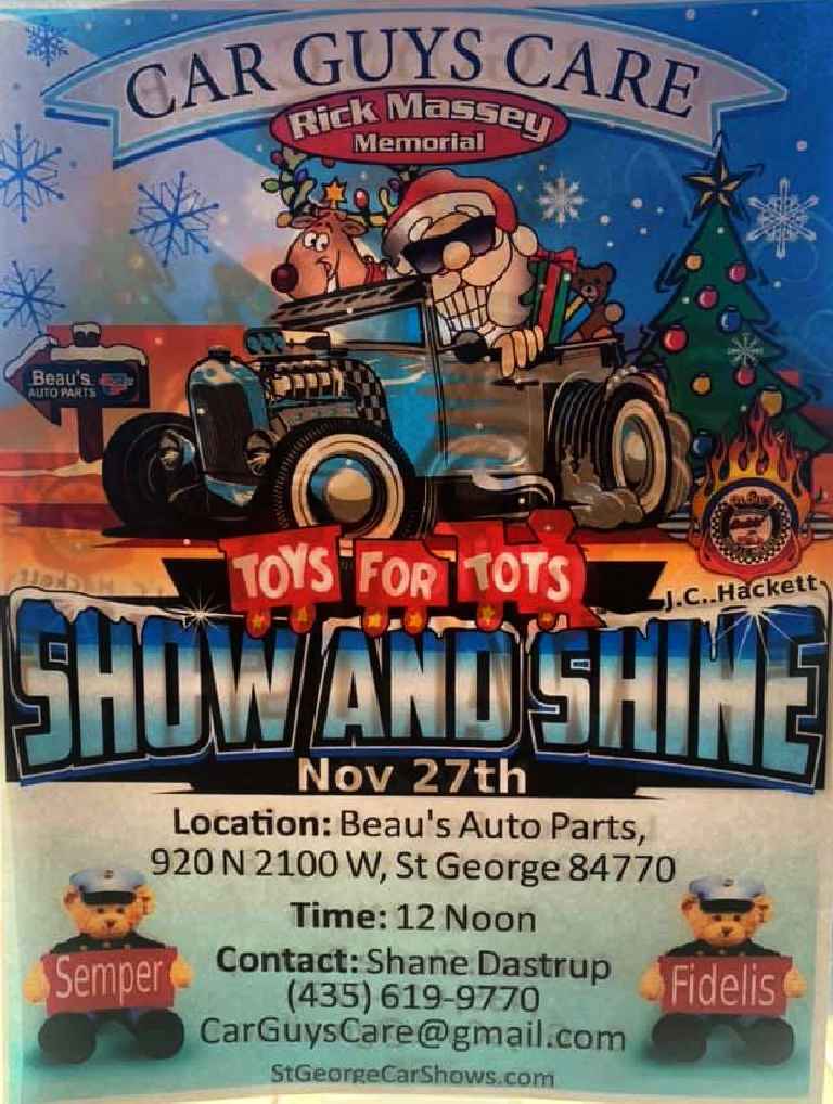 Toys For Tots Car Show In St George
