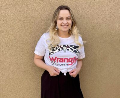 Amie Wright, owner and creator behind Rowdy R Boutique stands outside her home, April 19, 2022, St. George, Utah | Photo courtesy of Amie Wright, St. George News