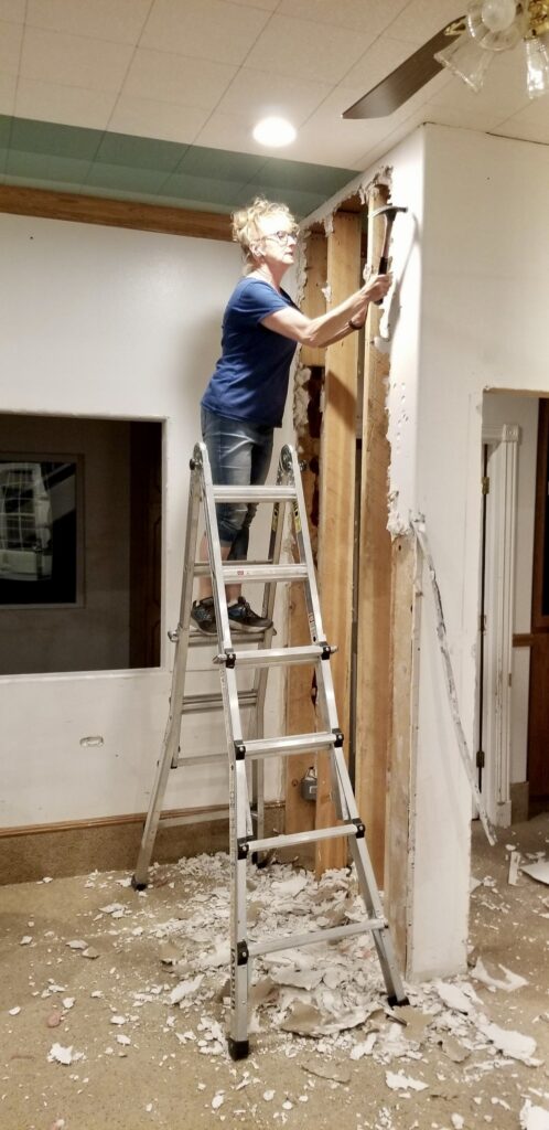 Leanne Worwood works on Rockmoore Retreats' renovations, Hildale, Utah, date unspecified | Photo courtesy of Leanne Worwood, St. George News