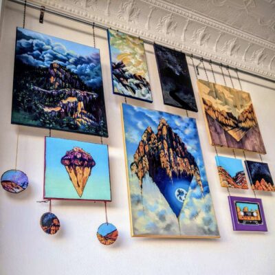Artwork by Emily Rowley hangs on the wall, Hurricane, Utah, date unspecified | Photo courtesy of Emily Rowley, St. George News