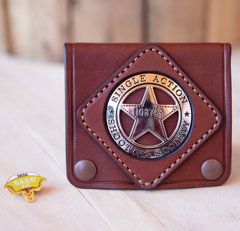 A Custom Wallet by Lazy 3 Leather Company Features Intricate Badge and Stitching, Location and Date Unspecified |  Photo courtesy of Todd and Lucy Duke, St. George News