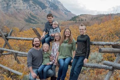 Chris and Jackie Hobson pose for a family photo with their five children, location and date unspecified | Photo courtesy of Jackie Hobson, St. George News