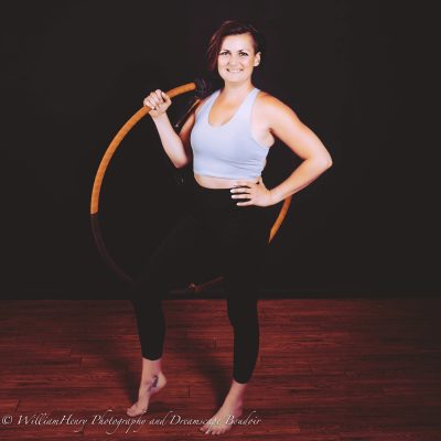 Jane Haynie stands with a hula hoop, location and date unspecified | Photo courtesy of Jane Haynie by William Henry Photography, St. George News