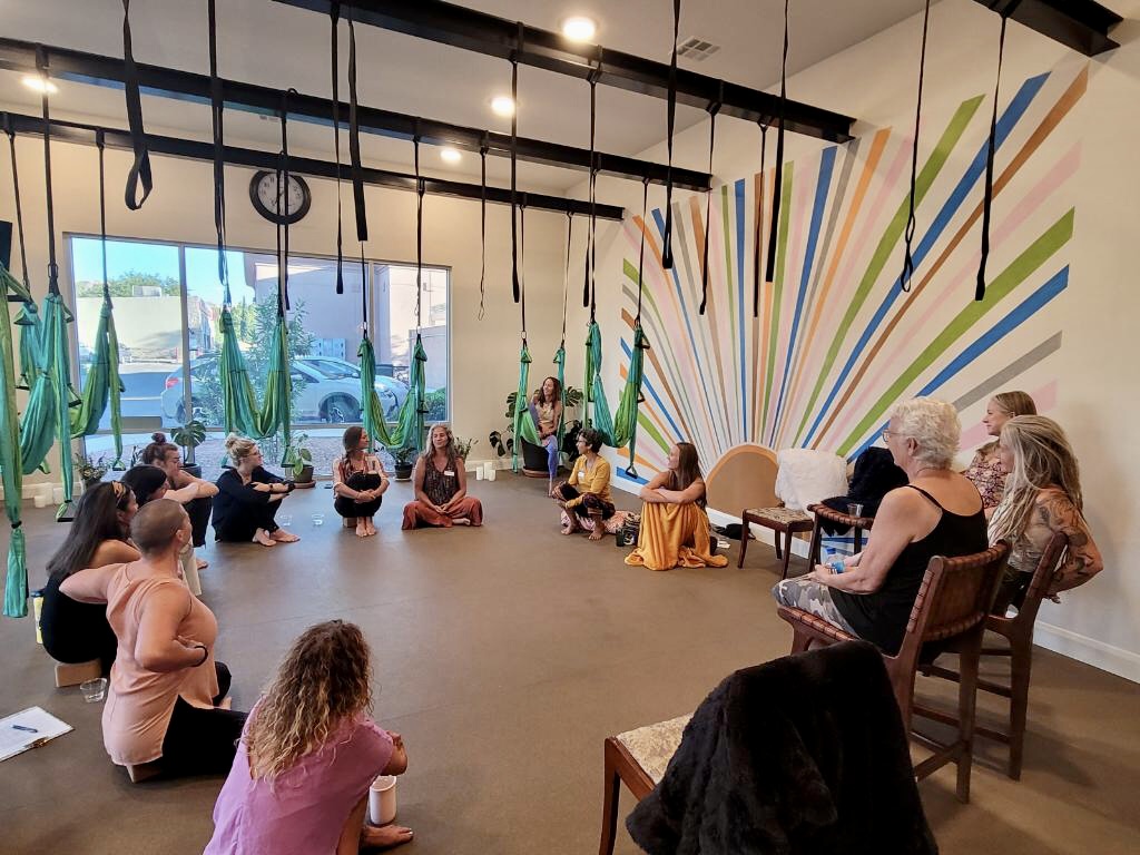 The Hurricane Valley Womens Collective meets for the first time at Unity Health & Wellness, Hurricane, Utah, June 2022 | Photo courtesy of Kerry Ann Humphrey, St. George News