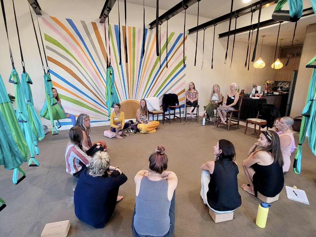 The Hurricane Valley Women's Business Collective meets for the first time at Unity Health & Wellness, Hurricane, Utah, June 2022 | Photo courtesy of Kerry Ann Humphrey, St. George News