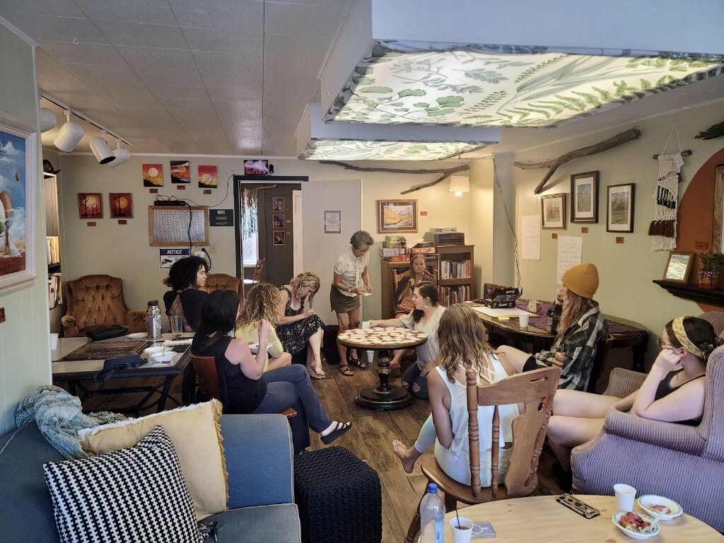 The Hurricane Valley Womens Collective meets at Red Canyon Company, Hurricane, Utah, July 2022 | Photo courtesy of Kerry Ann Humphrey, St. George News