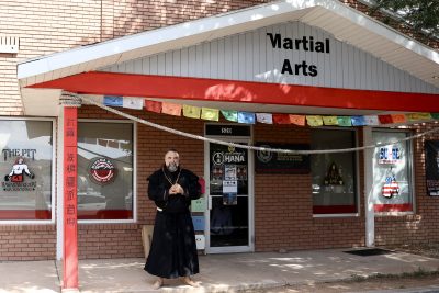 Raven Cain stands outside his Raven Self Defense Academy, Hurricane, Utah, Sept. 27, 2022 | Photo by Jessi Bang, St. George News