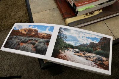 A photobook by Brady features a variety of landscape photography, St. George, Utah, Oct. 10, 2022 | Photo by Jessi Bang, St. George News