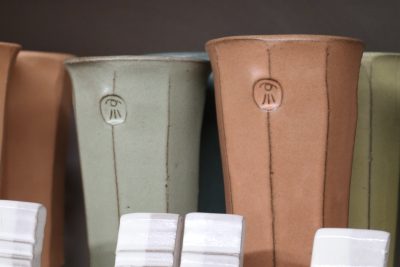 Pottery by Ridge Merrill features his symbolic signature stamp, St. George, Utah, Oct. 12, 2022 | Photo by Jessi Bang, St. George News