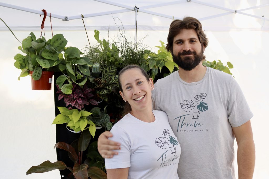 Kayla Klein poses with her husband at the farmers' market in downtown St. Louis. George, Utah, October.  January 15, 2022 | Photo by Jessi Bang.george news