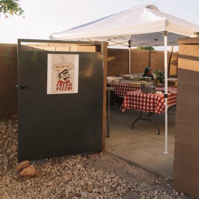 The backyard of Chris Tamplin is turned into a pizzeria, St. George, Utah, date unspecified | Photo by Mauricio Ballesteros courtesy of Chris Tamplin, St. George News