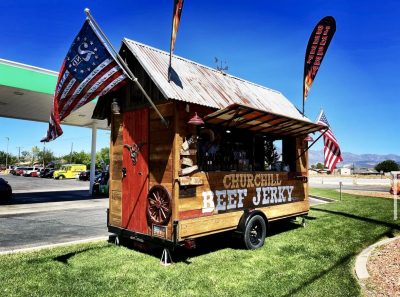 The Churchill Jerky trailer is shown at an event, location and date unspecified | Photo courtesy of Sean Churchill, St. George News