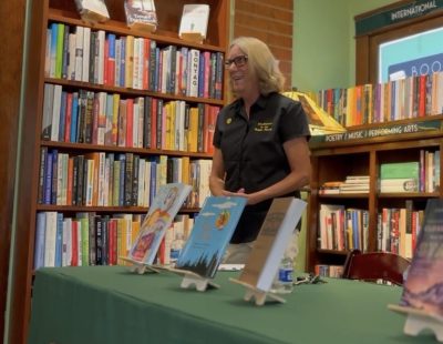 Author Jana York is shown at the author night and book signing inside the Book Bungalow, St. George, Utah, date unspecified | Photo courtesy of Jana York, St. George News