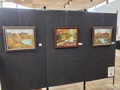 Paintings by Linda Toombs hang inside Red Cliffs Gallery in St. George, Utah, date unspecified | Photo courtesy of Linda Toombs, St. George News