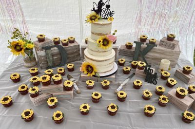 A custom cake and cupcakes by Yummy Tummy Sweets Bakery are pictured, location and date unspecified | Photo by Chelsey Durand, St. George News