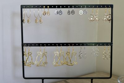 A variety of dog earrings by Wilde Botanical are created to benefit RSQ, Santa Clara, Utah, May 2, 2023 | Photo by Jessi Bang, St. George News