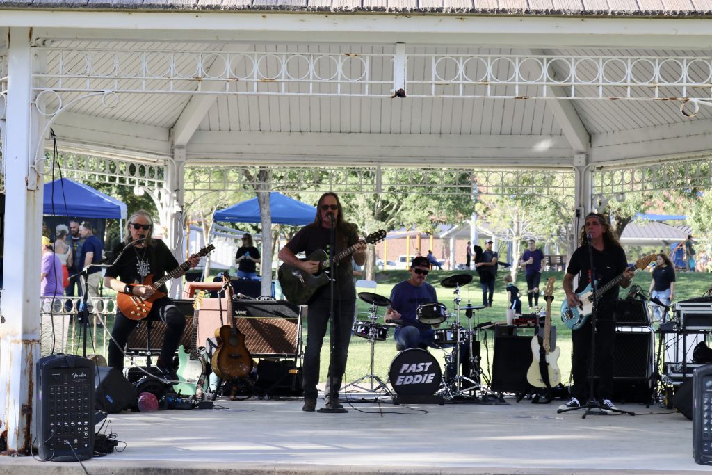 The band Fast Eddie plays like music at the Southwest Utah Recovery Day celebration in St. George, Utah, Sept. 21, 2023 | Photo by Jessi Bang, St. George News