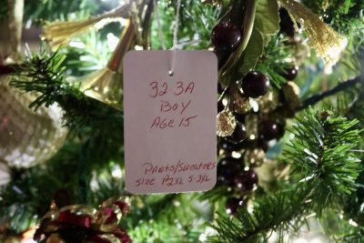 Tags hang from the Angel Tree inside the Elks Lodge with information on children in need, St. George, Utah, Dec. 11, 2023 | Photo by Jessi Bang, St. George News